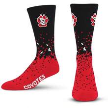 Unisex - Spray Zone Crew Sock Youth - South Dakota Coyotes + One Size + Team Color - View 3