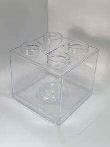 1pc Large Capacity Creative Children's INS Style Transparent Piggy Bank Coin Box, Can Deposit And Withdraw