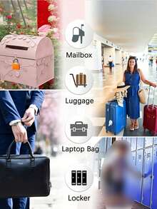 Multi-Color Mini Padlocks, Colorful Key Small Padlocks, Portable Security Locks, Suitable For Lockers, Luggage, School, Gym, Travel Backpacks And Storage Boxes, Durable Metal Padlocks, Ideal For School, Travel And Home Item Protection, Also Can Be Used For Small Item Exchanges, Valentine's Day Gifts, Ramadan Gifts And Easter Gifts. - Multicolor - View 6