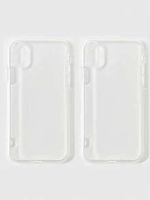 2pcs Clear Phone Case Compatible With Iphone&Galaxy - Clear - View 36