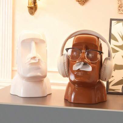 1pc Statue Style Paper Towel Holder, Luxury Creative Home Decor Tissue Box For Living Room, Coffee Table, High-End Facial Tissue Dispenser