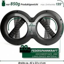 OPHION Multi-Power Hantel | Armtrainer | 5–30 kg Widerstand | Trainer für Handgelenk, Schultern und Brust | Sporttrainingsgerät | Kompaktes Fitnessgerät für Zuhause und Outdoor