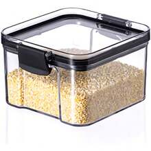 Caja de Almacenamiento de Granos Pet Transparente Sellado Silicona Contenedores de Almacenamiento de Alimentos Bocadillos de Cocina Organizador de Tuercas deé - ZJchaoin261zvsgt-12 - Ver 6