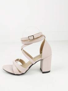 Timesize 女士系带凉鞋，粉色凉鞋，女士高跟凉鞋，工作鞋，正装鞋，婚鞋，女士礼服鞋，办公鞋，夏季鞋，低跟凉鞋，新品上市 - 粉色 - 查看 8