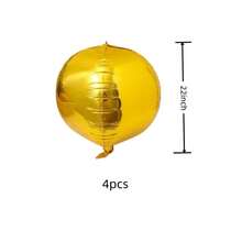10in/18in/22in/32in/50in Extra Large Foil Balloons, 4D Gold Color For Birthday, New Year Party, Home Decor - Gold - View 10