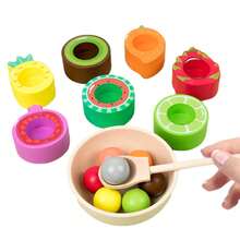 Fruit Color Sorting Toy Set, Educational Toy, Suitable For Children To Distinguish Fruit Colors. New Year Gift, Birthday Gift. - Multicolor - View 9