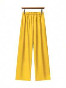 Women's Casual Printed 2 Pieces Set, Includes Printed Top And Wide-Leg Pants