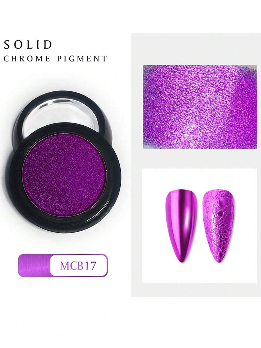 OBP C & G OBP Mirror Effect Nail Powder - 24 Colors To Choose From - Violet Purple - View 1