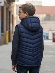 Big City Tween Boys Extended Size Tanks - Petroleo - View 2