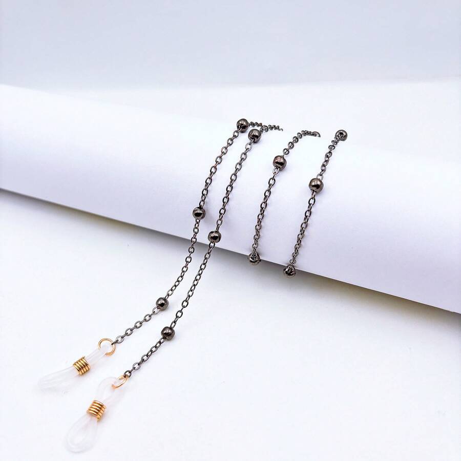 Delicate Eyeglass Cord, Colorful Fashion Safety Chain/New - 灰色的 - 查看 1