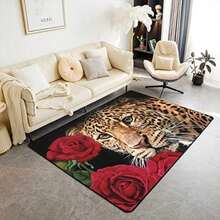 1 pieza Alfombra de diseño vintage, alfombra de área, tapete de piso para dormitorio, comedor, sala de cine en casa, sala de estar, decoración del hogar