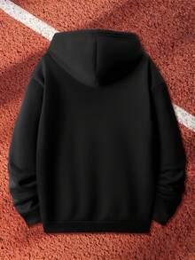 Your Design Features A Letter Pattern Print, Making It A Stylish And Casual Men'S Hoodie Jacket.