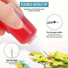 1.01oz Precision Craft Glue Bottle With Needle Tip - Refillable, Easy-Squeeze Applicator For DIY Projects & Detailed Work - Multicolor - View 4