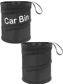 1/2pcs Colorsful Multi-Functional Car Trash Can, Vehicle Trash Can, Garbage Can For Car, Portable Trash Car, Multi-Functional Car Trash Can, Foldable Car Garbage Bin Storage Container - Multicolor - View 16