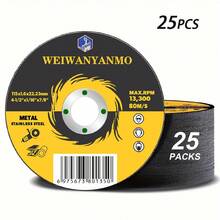 4.5-Inch Resin Grinding Wheel, Cutting Disc, Suitable For Angle Grinder And Other High-Speed Rotating Tools