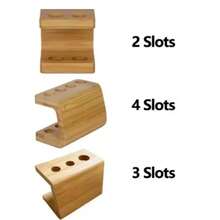 1个竹制牙刷架，电动牙刷头木质浴室竹制牙刷架，家用浴室收纳整理架，带2/3/4个隔层，耐用浴室收纳架，可放置牙膏和牙刷，适合酒店和家庭使用 - 彩色 - 查看 5