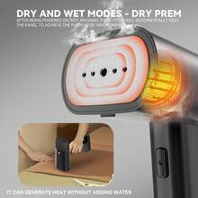 Handheld Garment Steamer, ABS Material, 1200W Steamer For Clothes, 1 Gear Setting, 130℃ High-Temperature Steam, 170ML Water Tank, Portable For Home And Travel - 查看 7
