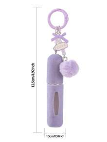 New Bag Charm 5ml Mini Portable Perfume Bottle Keychain Refillable Spray Atomizer Keychain Backpack Pendant Fashion Design Charming And Exquisite Backpack Keychain Valentine's Day Gift Accessories Stocking Stuffers Phone Charm