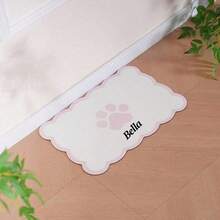 Customizable Diatomaceous Earth Pet Feeding Mats With Non-Slip Rubber Bottoms, Suitable For Dogs - Large Size, Easy To Clean, Stylish Decoration, Colorful, Retro And Cute, Minimalist Style, Adorable, Customizable, Unique, Personalized Pet Supplies, 2025 Halloween Accessories, Pet Name Can Be Printed. Personalized Gift - Multicolor - View 18