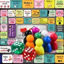 Adult Drinking Board Game, Fun Interactive Party Drinking Game, Suitable For Game Night, Birthday Party, Family Gathering Or Any Occasion, 21+ Years Old, 2-8 Players