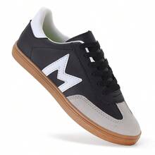 Women's Casual Sneakers, New Release, Basic Fashion - Đen/Trắng - Xem 2