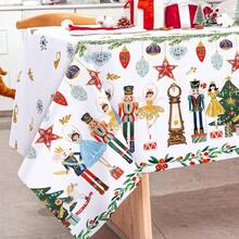 - Mantel rectangular para cascanueces, tela de cascanueces, lavable, para picnic, cena, hogar, cocina, decoracin de, 60x 104 pulgadas - Multicolor - Ver 3
