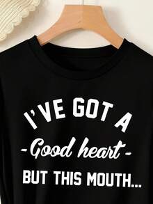 Plus Size Casual Versatile Solid Color Short Sleeve T-Shirt For Summer - Black - View 3