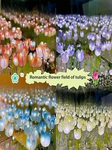 1 قطعة إضاءة ليلية إبداعية، مصباح زهرة رومانسي على شكل سحابة الدوبامين بأسلوب إنستغرام الأكثر مبيعًا، إضاءة ليلية صغيرة بتصميم زهرة التوليب متعددة الألوان قابلة للتجميع الذكي، هدية عيد الحب، هدية عيد ميلاد، ديكور غرفة نوم إبداعي، مصباح ليلي مزيف للزهور، مناسب أيضًا كهدية لعيد الهالوين والكريسماس، مثالي كهدية لعيد الحب والميلاد والهالوين والكريسماس ورأس السنة - متعدد الألوان - مشاهدة 5