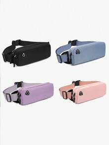 10-Color Sports Waist Pack Men's Running Phone Pouch Mini Cycling Pack Lightweight Earphone Pouch Dual-Layer Small Fitness Festival Bag Slim Design - Multicolor - View 3