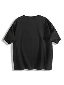 100% algodón puro para niños T-short Tienes pinta de que el 4 de julio te hace desear un hot dog de verdad Adecuado para niños y niñas - Negro - Ver 2