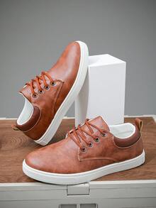 Men's Fashionable Casual Sporty Sneakers, Brown