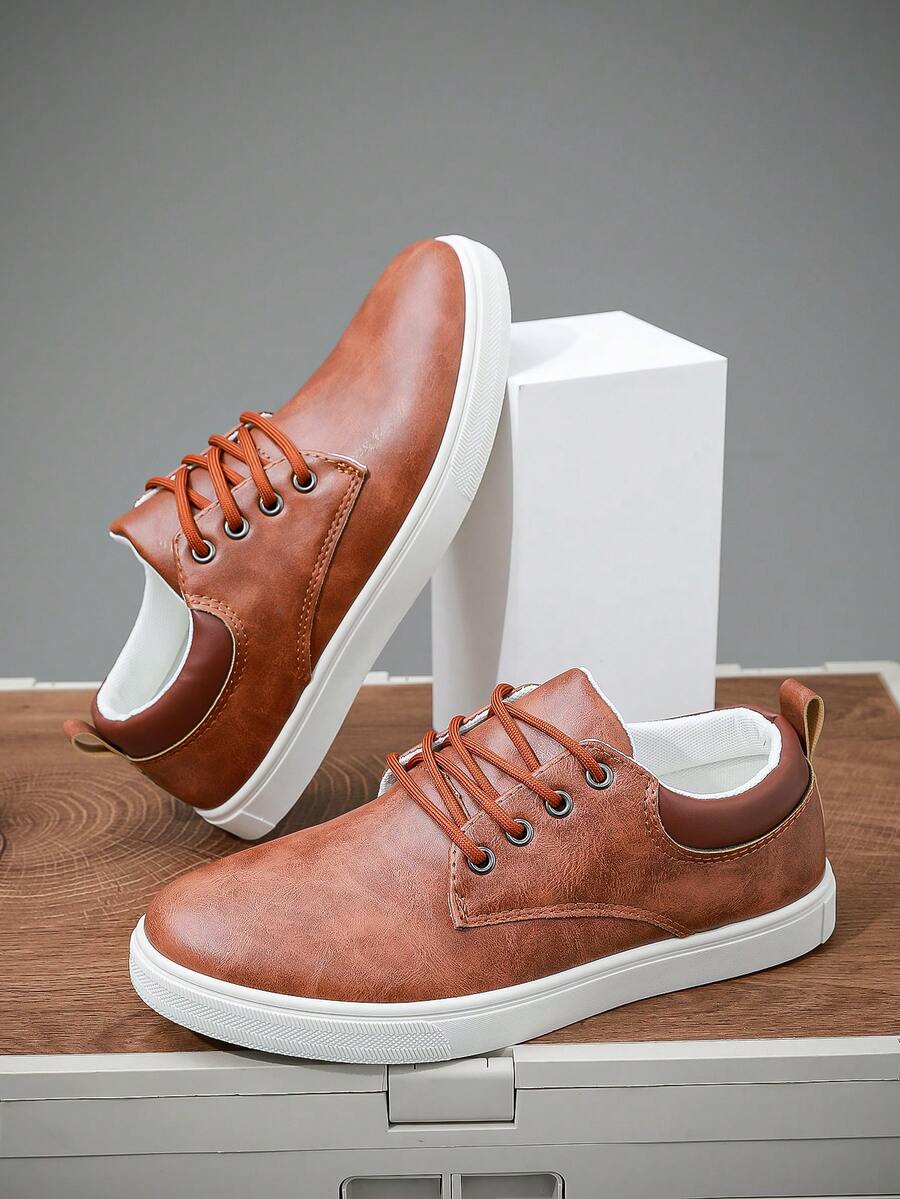 Men's Fashionable Casual Sporty Sneakers, Brown