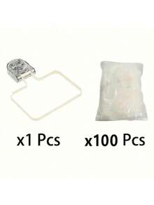 1个强力吸盘式厨房水槽过滤器 - 一次性厨房滤网，防止堵塞，耐用PET材质，适用于剩菜剩饭和垃圾，厨房用品，厨房配件，厨房工具