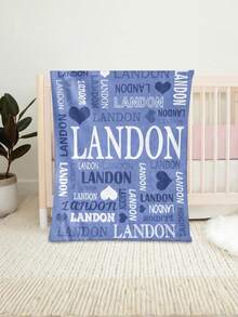 成人定制姓名毯 - 个性化爱心毯,生日和圣诞节的完美礼物,可机洗,四季皆宜的舒适床上用品,多功能,装饰性强,可重复使用,精致时尚,高品质,色彩丰富,现代时尚,可定制,个性化,独一无二,送给他的理想礼物,送给她的理想礼物,送给男朋友、爸爸、女朋友、妈妈、家人、朋友,茶室,家居,花园,办公室,周年纪念日,情人节,父亲节,毕业典礼,婚礼,乔迁之喜 - 名字 - 查看 8