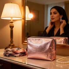 Yves Saint Laurent 14 * 11 * 4.5 Cm Black Makeup Bag, Large Capacity Travel Toiletry Bag - Pink - View 3