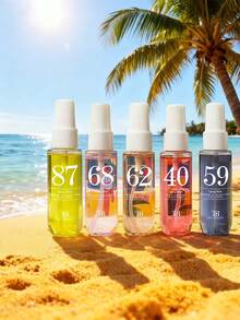 5瓶/套巴西香氛喷雾 - 杏仁、李子，持久留香天然空气清新喷雾，食品级香精，扩香精油，无焰扩香器替代品，香草杏仁海洋香型，便携旅行装，适用于卧室、浴室、汽车、办公室、书桌，送给妻子、女友的礼物 - 多層香型 - 查看 2