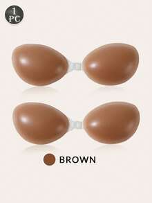 1 Piece New Black Of Silicone Invisible Bra, Women's Super Adhesive Silicone Invisible Bra, Wedding Bra, Reusable Women's Underwear, Dress, Vest. - Multicolor - View 18