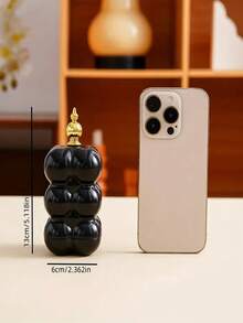 1pc Silver & Gold Toothpick Holder With Cotton Swab Storage, Ideal For Weddings, Birthdays, Graduations, Parties And Celebrations. This Holiday Toothpick Box Is Both A Decorative Piece And A Storage Container For Toothpicks And Cotton Swabs. - Multicolor - View 10