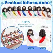 10/30/50/100/200 Mini Jesus Multicolor Set, Christian Holiday Decoration, Jesus Challenge Party Props, Creative Social Game Gifts, Church Party Fun Supplies - Trộn màu - Xem 9
