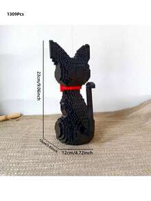 1322块三色迷你猫咪积木套装——猫咪爱好者的首选，逼真的设计让您仿佛置身于爱猫的世界，是理想的节日礼物，宠物主题积木套装还能增进亲子互动。 - Pack Bag - 查看 16