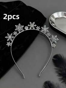 1pc/2pcs Alloy Crystal Headpiece Hair Accessory - Christmas Deer Antler Hair Band - Christmas Snowflake Headband,Stocking Stuffers,Stocking Fillers,Stocking Stuffers For Women,Stocking Fillers Women,Christmas Gifts,Gifts,Christmas Stocking Fillers,Gifts For Women,Gift,Christmas Gift,Stocking Stuffers For Adults,Stocking Fillers For Adult,Hair Stuff,Women's Accessories,Stocking Stuffer,Coming-Of-Age Hair Accessory,Christmas Hair Accessories,Gift Ideas For Women,Beauty Stocking Fillers,Christmas Gifts For Women - Multicolor - View 11