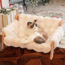 Winter Warm Cat Sofa, Thick & High Insulated 4-Season Pet Dog Cat Bed Mat, Anti-Slip Scratch-Resistant Cat Scratching Pad, Suitable For Cats And Small Dogs