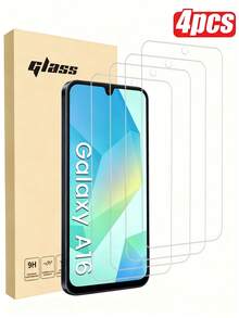 4pcs Tempered Glass Screen Protector For Samsung Galaxy A16, S20FE, A72, A71, A55, A54, A53, A35, A34, A33, A32, A36, A31, A17, A16, A15, A14, A13, A12, A51, A50S, A25, A24, A30S, A20S - Clear - View 21