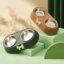 Pet Bowl Stainless Steel Dog Drinking And Food Bowl With Anti Slip Base, Suitable For Cats And Dogs - Army Green - View 9