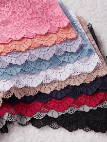 10 件装女士蕾丝性感比基尼内裤，简约时尚，适合日常穿着 - 彩色 - 查看 5