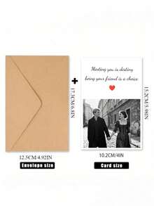 Customized Photo Greeting Card, Personalized Birthday, Anniversary, Couple Love Card, Create Your Exclusive Birthday Photo Card - Multicolor - View 2