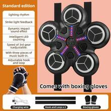 2025 New Model Smart Music Boxing Machine (For Kids Ages 3-14) – Wall-Mounted Training Machine With LED Electronic Screen, Home Indoor Fitness Equipment Game With Premium Boxing Gloves