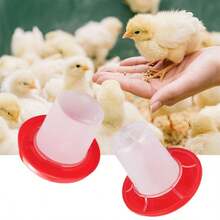 2pcs Automatic Pet Feeder & Waterer Set, 160ml/1KG/2KG Capacity, Suitable For Poultry Like Chicken, Pigeon, Quail, Livestock Feed Trough And Water Bucket, Unattended Feeding And Watering Device