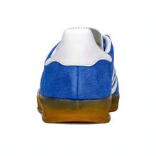 Adidas Originals 男女通用 Gazelle 室内休闲运动鞋，低帮 HQ8717 - 寶藍色 - 查看 4