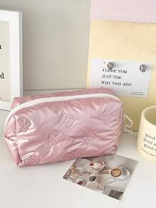 1 Túi đựng đồ trang điểm mini in nơ mini du lịch nhỏ gọn cho nữ Túi đựng son môi có khóa kéo Phong cách ngọt ngào đựng mỹ phẩm son môi trang sức khăn giấy băng vệ sinh có mặt dây chuyền - Nhiều màu - Xem 5